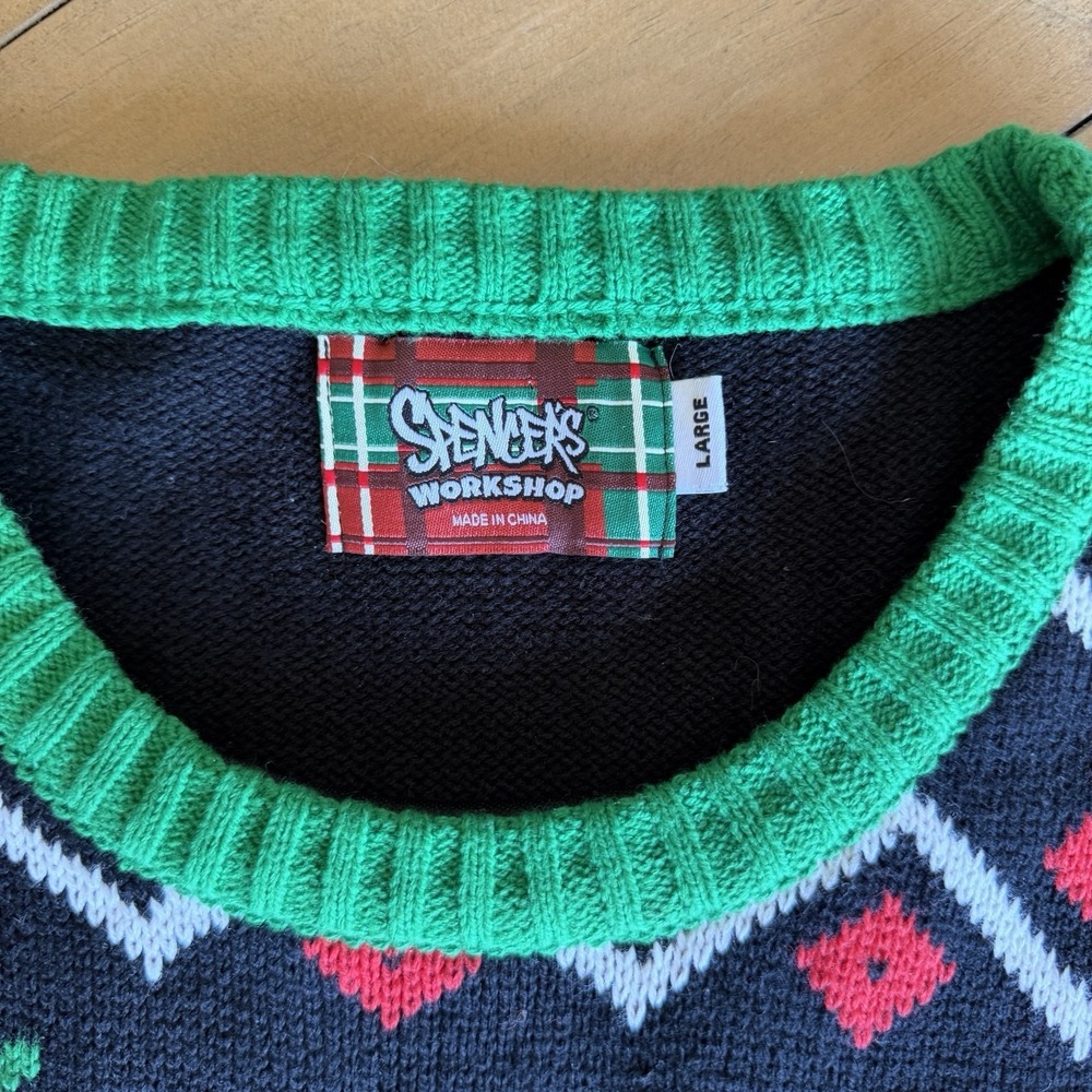 Spencer's Workshop Nobody Invited You Karen Ugly Christmas Sweater Large - Picture 4 of 8
